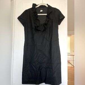 J. Crew Black Cap Sleeved Dress (4)